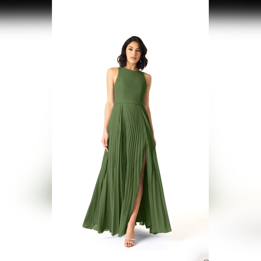 Prom Dress Azazie Lindie Dress in Olive Size 24